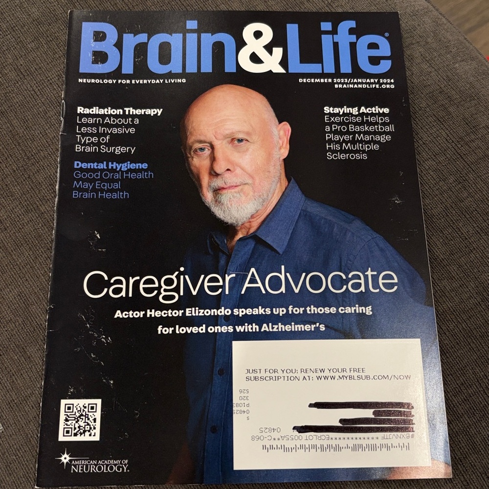 Brain & Life magazine - Dec/Jan 2024 - Hector Elizondo - NEVER READ  health